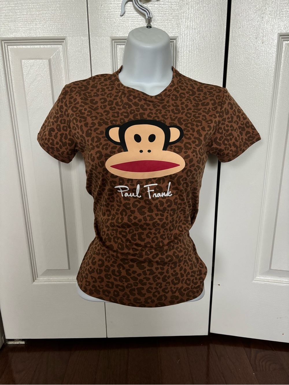 NWOT Paul Frank baby tee cheetah print XS